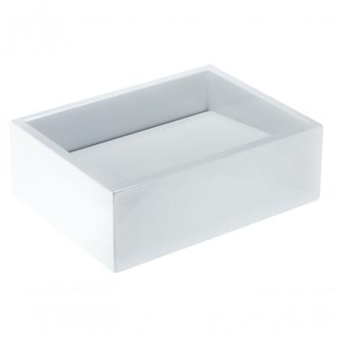 Imagem de Cuba De Apoio Banheiro Quartzo Pedra 40x30cm Branco Standard