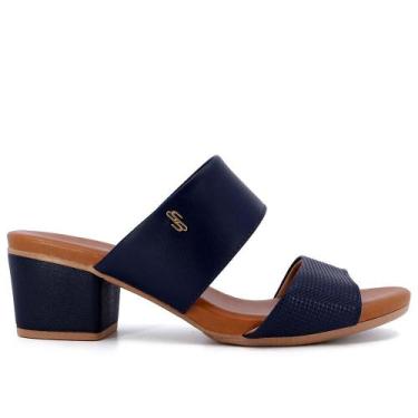 Imagem de Tamanco usaflex salto bloco ref ae3201 feminino, 38, Preto