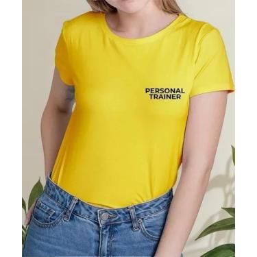 Imagem de Camiseta Camisa Algodão Feminina Masculina Adulto Personal Trainer Uni