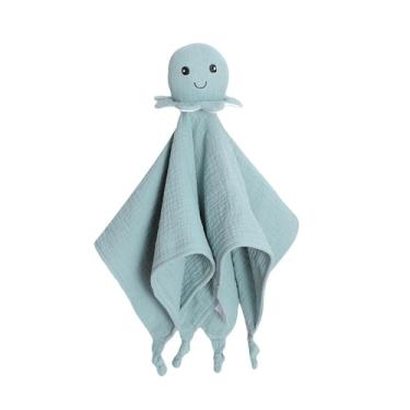 Imagem de Cobertor de segurança de musselina de algodão orgânico Baby Lovey okdi