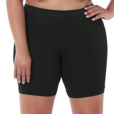Imagem de Short Plus Size Zee Rucci 02900-003 Sem Costura, Preto, G3