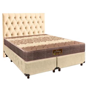 Imagem de Kit Cabeceira + Cama Box + Colchão Queen D26 Ortophedic Sankonfort