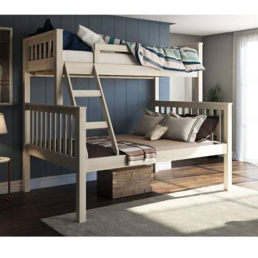 Imagem de Beliche com Cama de Casal Madeira Macica Saraiva