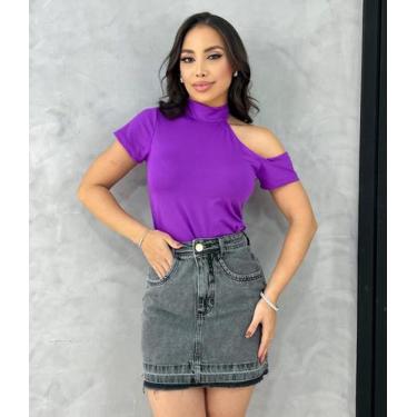 Imagem de Blusa suplex ombro vazado tl fúcsia - TAIS LOURANI, P