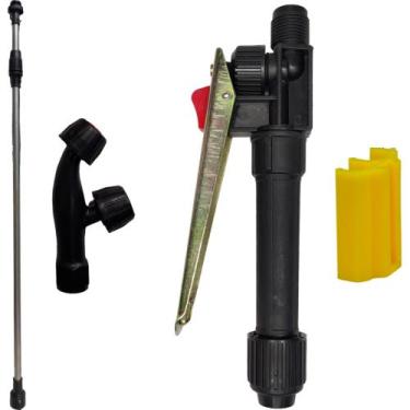 Imagem de Kit Lança Completa com Bico Cônico Duplo e Gatilho Pulverizador Costal