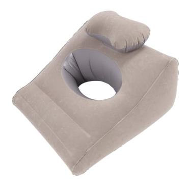 Imagem de YOUTHINK Travesseiro Inflável de Perna, Pvc Ergonômico Em Pvc, Lasca de Perna de Repouso, Saco de Inflação Integrado, Design Oco No Peito, Deflação Rápida, para Dormir No Estômago