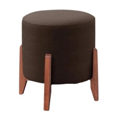 Imagem de Puff Banqueta Decorativo Redondo Thor Linho - Sala de Estar - Straso D