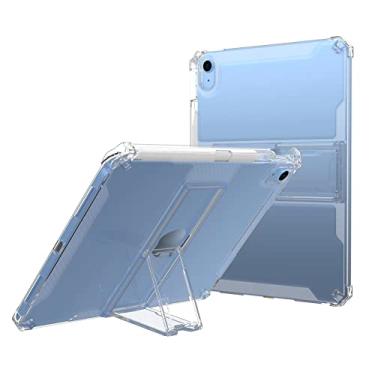 Imagem de Capa para iPad 6ª 5ª geração, capa para iPad Air 1 2, capa traseira de TPU transparente antiamarela, suporte de visualização multiangular, à prova de choque, capa de proteção contra quedas para Apple