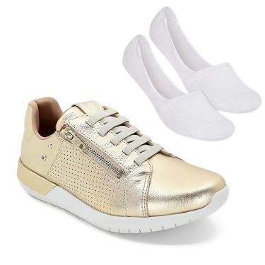 Imagem de Kit Tênis Usaflex Casual Feminino + Par de Meia