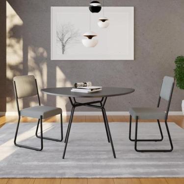 Imagem de Mesa de Jantar Orgânica Soho 120cm Est.Preta - Compace, Preto TX