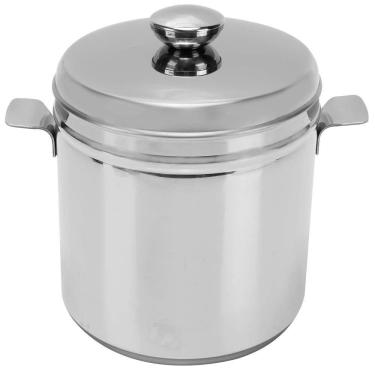 Imagem de Balde Térmico Para Gelo Com Pinça Savoy Aço Inox 1,5 L Brinox Inox