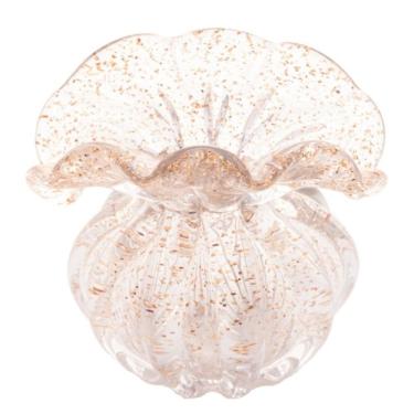 Imagem de Vaso De Vidro Italy Dourado 15,5 X 16 Cm Lyor