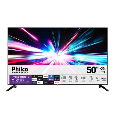 Imagem de Smart TV 50" Philco LED 4K Roku Dolby Audio PTV50G7ER2CPBL Bivolt