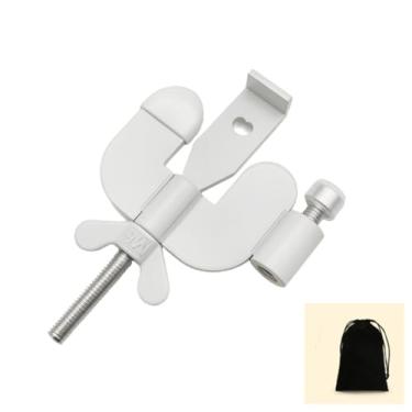 Imagem de Szhdxsy, Fechadura de porta portátil, fechadura de porta portátil ajustável, fechaduras de segurança de porta ajustáveis, para uso em famílias, turismo, hotéis e apartamentos, com tampas de silicone