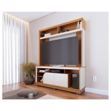 Imagem de Estante Home Theater Ambiente Belaya Freijó Off White Matte - Colibri 