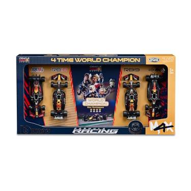 Imagem de Bburago 1:43 Race Formula Oracle Red Bull 4-Time World Champion, Verstappen, 4 Piece Set by Bburago
