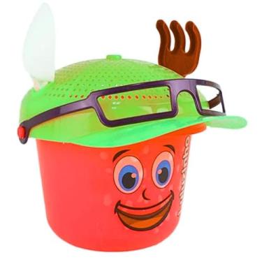 Imagem de Kit de Praia Infantil com Balde, Brinquedos para Areia, Diversão na Praia e Parque alça oculos (Vermelho)