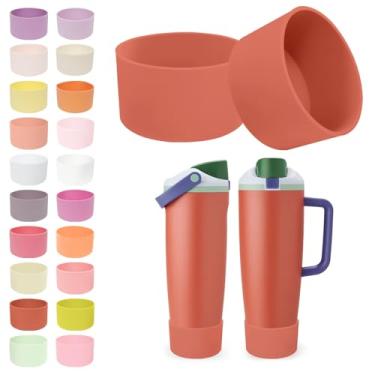 Imagem de Kaitiaki 2 peças de botas de silicone para garrafas e copos FreeSip Sway Owala de 850 g e 1,134 g – Antiderrapante, resistente a arranhões, realçador de estabilidade para acessórios Owala, disponível