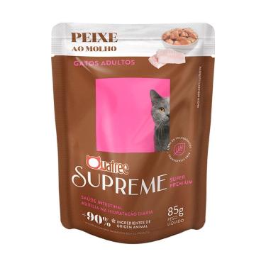 Imagem de Ração Úmida para Gato Quatree Supreme Super Premium Peixe ao Molho 85g