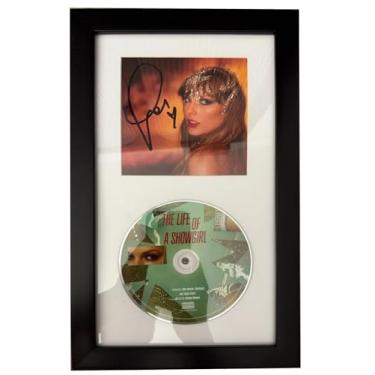 Imagem de Taylor_Swift Signed the Life of a Showgirl #1 CD Autografado Capa de exibição emoldurada 16,5 x 12