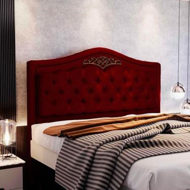 Imagem de Cabeceira Holanda 1,40 M Casal Design Retro Speciale Home Vinho