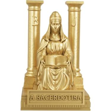 Imagem de Estátua A Sacerdotisa - Arcano Maior de Tarot - Papisa (Ouro)