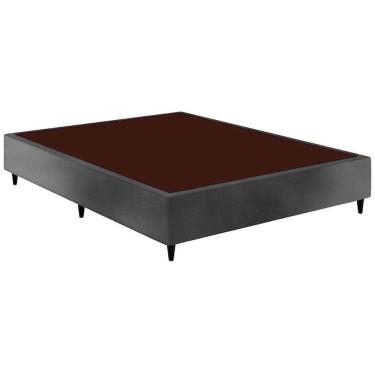 Imagem de Cama Box Base Casal Sommier Linho Cinza (138x188x23) - Ortobom