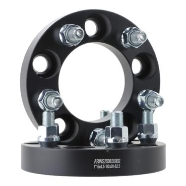 Imagem de VibeUp Adaptadores de roda 2.5 cm 5x4.5 1/5.1 cm x20 82.5, espaçadores de roda 5 terminais serve para Ford Ranger 98-11, para Lincoln MKX 07-10, para Mazda B4000 98-09, para Ford Edge 07-10, para Ford