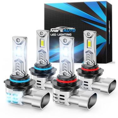 Imagem de Marsauto Lâmpadas de neblina 9005 9006, farol de neblina mais brilhante com ventilador turbo, instalação rápida em 5 minutos, design real 1:1 HB3 HB4 pacote com 4