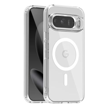 Imagem de ZYQEEE Capa magnética para Google Pixel 10/10 Pro, proteção de nível militar, à prova de choque, colorida, fina, capa de telefone TPU para Pixel 10/10 Pro de 6,3 polegadas, compatível com Magsafe