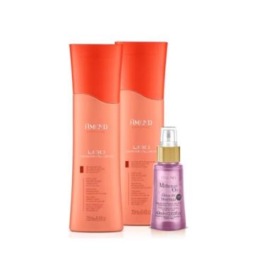 Imagem de Amend Expertise Liso Descomplicado Shampoo 250ml + Condicionador 250ml + Millenar Oil Moringa 60ml