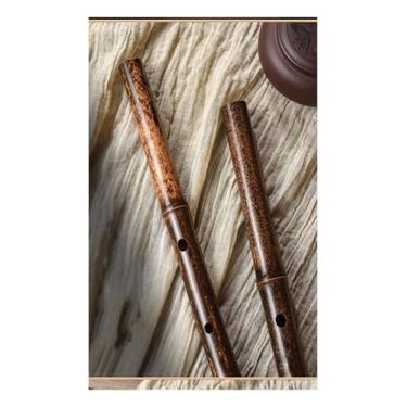 Imagem de Flauta de bambu profissional flauta roxa flauta profissional tocando instrumento de flauta transversal (tecla A-E)