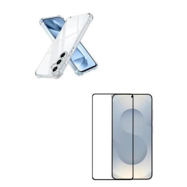 Imagem de Película 3D de Vidro + Capa Anti Impacto Para Samsung Galaxy S25 PLUS 