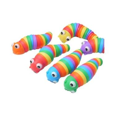 Imagem de Brinquedo Sensorial Lagarta Para Autismo Para Crianças E Adultos 1PC B