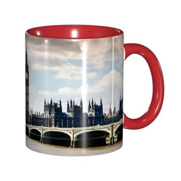 Imagem de Zeraoke London Print Canecas de café criativas, personalizadas, presente para família, tamanho de 325 ml, unissex