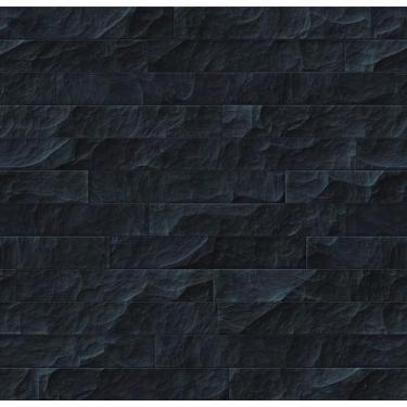 Imagem de Papel Parede Adesivo Canjiquinha Pedra Preta Quarto Sala 3.5m - DELIQU