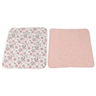 Imagem de Cobertor de bebê SIWOTED 2 peças de algodão fofo, confortável, respirável, multifuncional, cobertor infantil para família recém-nascida (Padrão de abelha flor)
