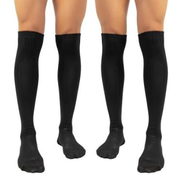 Imagem de Kit 2 Pares Meião Atoalhado Kanxa Top Futebol Futsal Volei 33/38 Cor:P