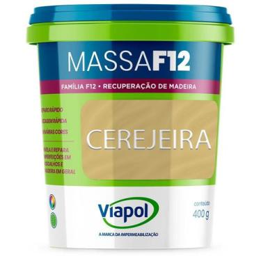 Imagem de Massa Calafetar Correção Madeira Viapol F12 400G Cerejeira