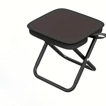 Imagem de Banqueta dobrável pequena para exterior, suporte de carga 120kg