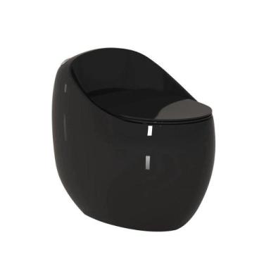 Imagem de Vaso Sanitário Monobloco Porcê Luminus Preto (PVS48MBSFA-PT)