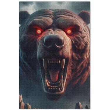 Imagem de Unicórnios roxos personalizados cenário fantástico quebra-cabeças 500 peças para adultos decoração de arte animal quebra-cabeça colorido elefante branco presentes de festa, 51 x 35 centímetros