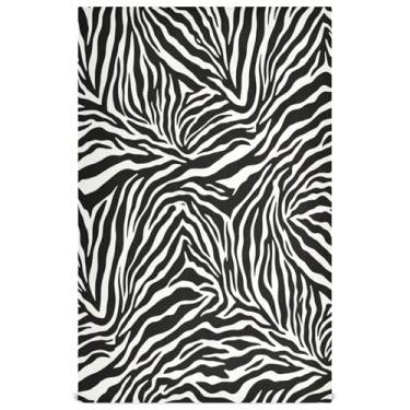 Imagem de Joisal Toalhas de mão de chá bonito preto branco listras zebra clássico conjunto de toalhas de prato decoração de cozinha pano de limpeza absorvente secagem rápida 45 x 71 cm, 6 pacotes