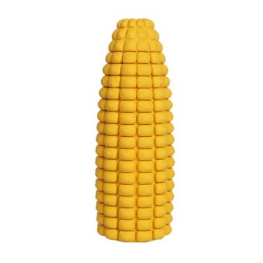 Imagem de Dekun Brinquedo de mastigar para cães com distribuição interativa de petiscos – fibra de bambu segura e borracha natural não tóxica, alimentador lento, brinquedos de palito de milho