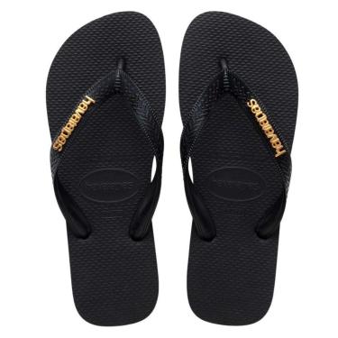Imagem de Chinelo Havaianas Top Logo Metallic Tira Larga Feminino-Feminino