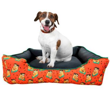 Imagem de Cama Caminha Pet Cachorro Gato Estampa Os Flintstones P M G Com Zíper 