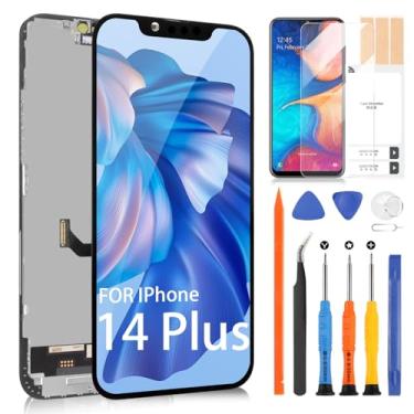 Imagem de Kit de substituição de tela para iPhone 14 Plus, tela sensível ao toque com digitalizador LCD A2632 A2885 A2896 com ferramentas de reparo (TFT)