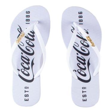 Imagem de Chinelo Coca Cola 1886 24/25 Feminino Branco Branco, 38