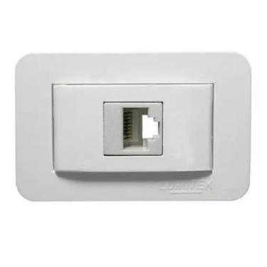 Imagem de Tomada De Embutir Para Informatica RJ45-CAT 5 LUMITEK-branca