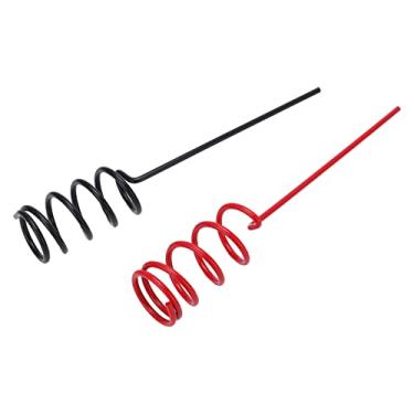 Imagem de Generic Suporte de Vara de Pesca Espiral de Metal Preto Durável Com Revestimento de Vinil, 2 Peças para Segurar a Vara de Pesca Firmemente, Ideal para Entusiastas da